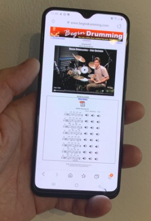 drum lessons on your phone